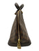 Louis Vuitton Brown Coated Canvas Leather trim Damier Zip Rolled Handles Bag Brown / Medium