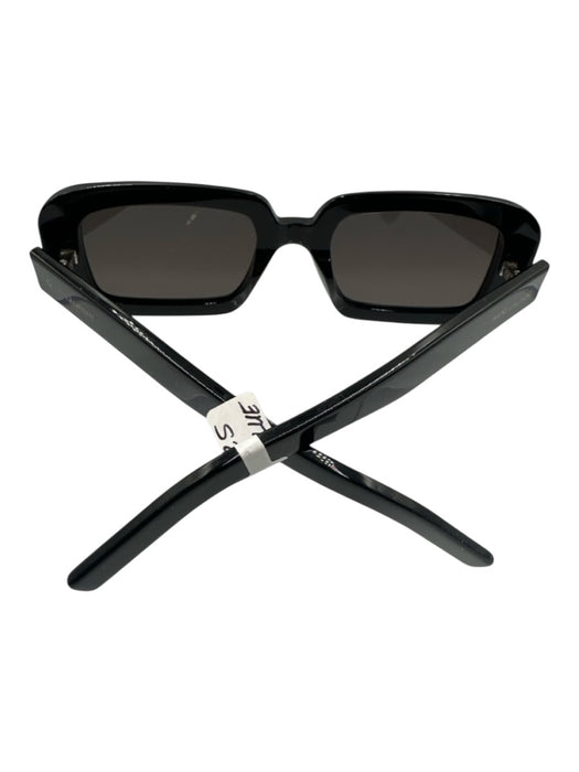 Saint Laurent Black Acetate Square Sunglasses Black