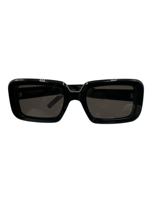 Saint Laurent Black Acetate Square Sunglasses Black