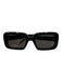 Saint Laurent Black Acetate Square Sunglasses Black