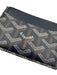 Goyard Blue, White, Brown Calfskin Coated Canvas Goyardine Monogram Wallets Blue, White, Brown
