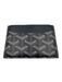 Goyard Blue, White, Brown Calfskin Coated Canvas Goyardine Monogram Wallets Blue, White, Brown