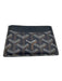 Goyard Blue, White, Brown Calfskin Coated Canvas Goyardine Monogram Wallets Blue, White, Brown