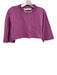 Palm Angels Size M Purple & White Cotton Short Sleeve Crop Crew Neck Top Purple & White / M