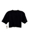 Off White Size M Black Cotton Short Sleeve Crop Crew Neck Crew Neck Top Black / M
