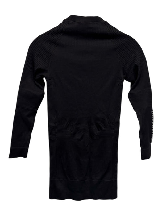 Balenciaga Size M Black Polyamide Long Sleeve Stretch Ribbed Top Black / M