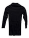 Balenciaga Size M Black Polyamide Long Sleeve Stretch Ribbed Top Black / M