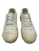 Prada Shoe Size 6 White & Cream Synthetic Rubber Sole Lace Up Low Top Sneakers White & Cream / 6
