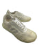 Prada Shoe Size 6 White & Cream Synthetic Rubber Sole Lace Up Low Top Sneakers White & Cream / 6