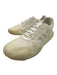 Prada Shoe Size 6 White & Cream Synthetic Rubber Sole Lace Up Low Top Sneakers White & Cream / 6