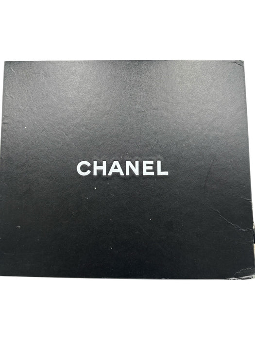 Chanel Shoe Size 39.5 Black Leather silver tone hardware Diamond Stitch Boots Black / 39.5