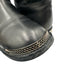 Chanel Shoe Size 39.5 Black Leather silver tone hardware Diamond Stitch Boots Black / 39.5