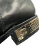Chanel Shoe Size 39.5 Black Leather silver tone hardware Diamond Stitch Boots Black / 39.5