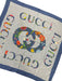 Gucci Blue & Multi Silk Floral Logo Square scarf Blue & Multi / 90 cm