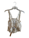 Reformation Size S White Cotton Blend Sleeveless Embroidered Square Neck Top White / S