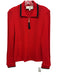 St John Sport Size S Red & Black Wool Blend Cable Knit Detail Collar Cardigan Red & Black / S