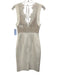 Lover Size 2 White Polyester Lace Overlay Sleeveless Scalloped Edge Dress White / 2