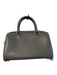 Coach Gray Leather silver tone hardware Solid Top Handle Removable Crossbody Bag Gray