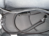 Coach Gray Leather silver tone hardware Solid Top Handle Removable Crossbody Bag Gray