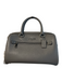 Coach Gray Leather silver tone hardware Solid Top Handle Removable Crossbody Bag Gray
