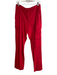 Alice + Olivia Size 10 Red Linen & Viscose High Rise Zip Fly Cargo Pockets Pants Red / 10