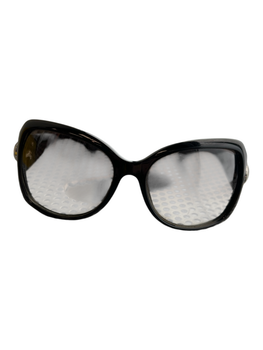 Gucci Black Acrylic Thick frame Logo Gradient Lens Sunglasses Black