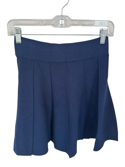 Exquise Size S Navy Viscose Blend Waist Band Mini Skirt Navy / S