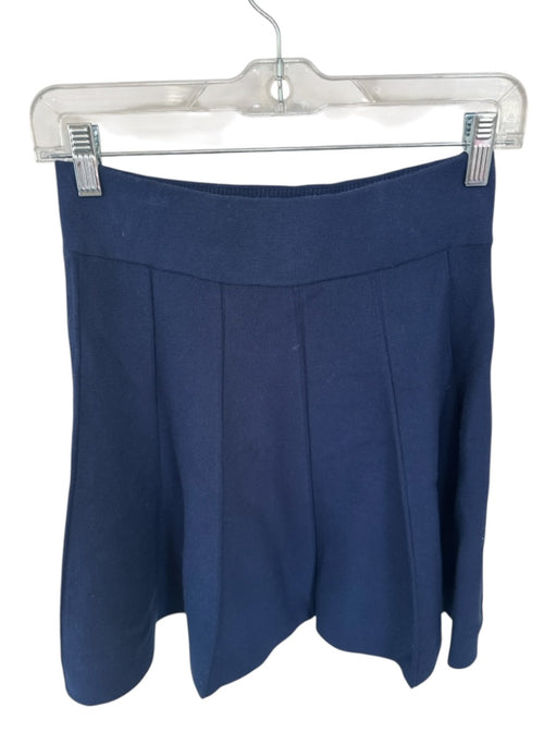 Exquise Size S Navy Viscose Blend Waist Band Mini Skirt Navy / S