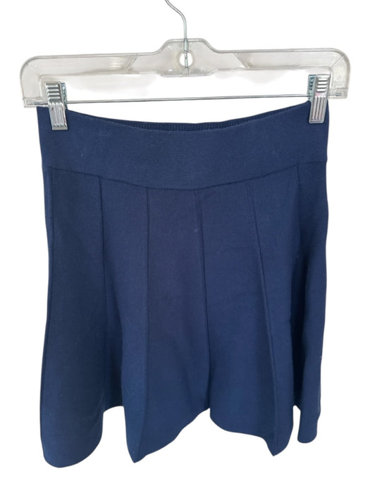 Exquise Size S Navy Viscose Blend Waist Band Mini Skirt Navy / S