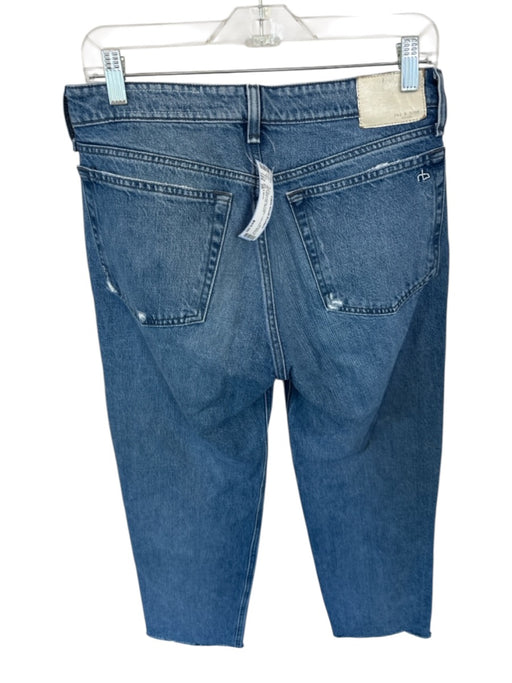 Rag & Bone Size 26 Med Dark Wash Cotton Low Rise Button Fly Wide Leg Jeans Med Dark Wash / 26