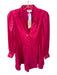 Crosby Size XS Magenta Rayon Blend Long Balloon Sleeve Iridescent Dress Magenta / XS