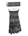 Elizabeth James the Label Size XS Cream & Black Cotton Smocked Waist Band Skirt Cream & Black / XS