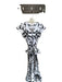 Sheridan French Size XS White & Black Cotton Cap Sleeve Ikat Cross Over Dress White & Black / XS
