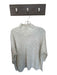 Mer Sea Size One Size Light Gray Acrylic Mock Neck Cable Knit Sweater Light Gray / One Size