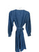 Loft Size S Med Dark Wash Cotton Long Sleeve Snap buttons Belted Maxi Dress Med Dark Wash / S