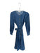 Loft Size S Med Dark Wash Cotton Long Sleeve Snap buttons Belted Maxi Dress Med Dark Wash / S