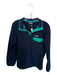 Patagonia Size S Navy & Green Polyester Fleece Snap buttons Athletic Jacket Navy & Green / S