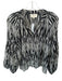 Elizabeth James the Label Size XS Black & White Cotton Long Balloon Sleeve Top Black & White / XS
