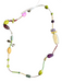 No Brand Multi Beads & Stone Metal Long No Clasp Necklace Multi