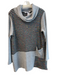 Kaktus Size Medium Gray, Black & Multi No Fabric Tag Long Sleeve Stripes Sweater Gray, Black & Multi / Medium