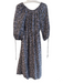 Stockholm Atelier Size 6 Purple Lyocell blend All Over Print Open Back Dress Purple / 6