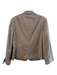 Akris Punto Size 10 Brown Cotton Blend Stretch Pinstripe Seam Detail Jacket Brown / 10
