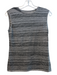 Escada Size 34 Gray Wool Blend Knit Striped Sleeveless Twinset Top Gray / 34