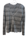 Escada Size 34 Gray Wool Blend Knit Striped Sleeveless Twinset Top Gray / 34