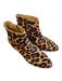 J Crew Shoe Size 6 Brown & Black Calf hair Side Zip Ankle High Booties Brown & Black / 6