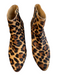 J Crew Shoe Size 6 Brown & Black Calf hair Side Zip Ankle High Booties Brown & Black / 6