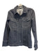 Zara Size M Dark Wash Cotton Button Front chest pockets Jacket Dark Wash / M