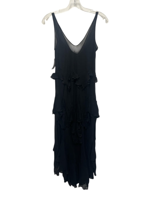 Zara Size XS Black Tiered Ruffle Sleeveless Dress Black / XS