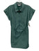 Athleta Size S Teal Green Polyester Drawstring Waist chest pockets Dress Teal Green / S
