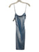 BHLDN Size S Light Blue Polyester Side Zip Sleeveless Ruched Dress Light Blue / S